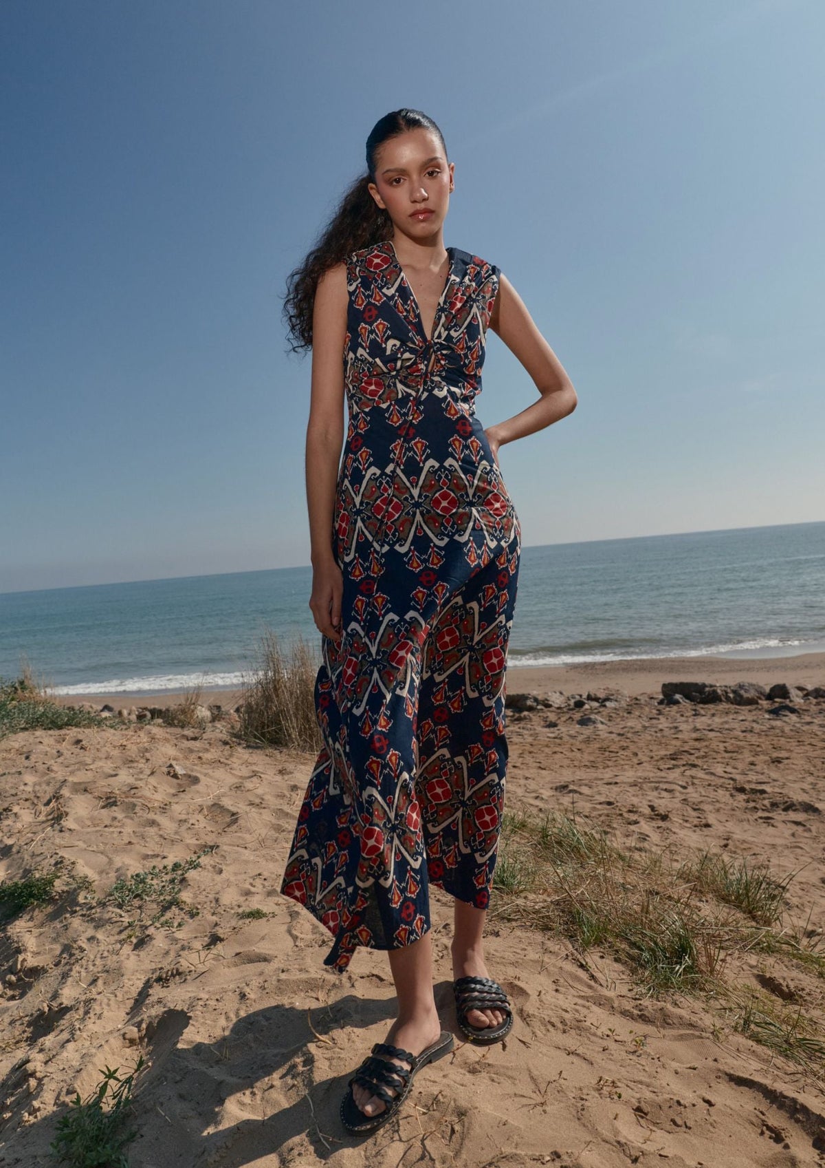 TIE BACK RODAS DRESS