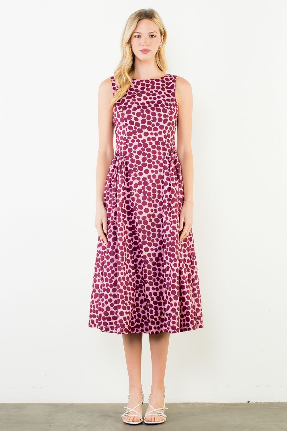 PINK POLKA DOT DRESS