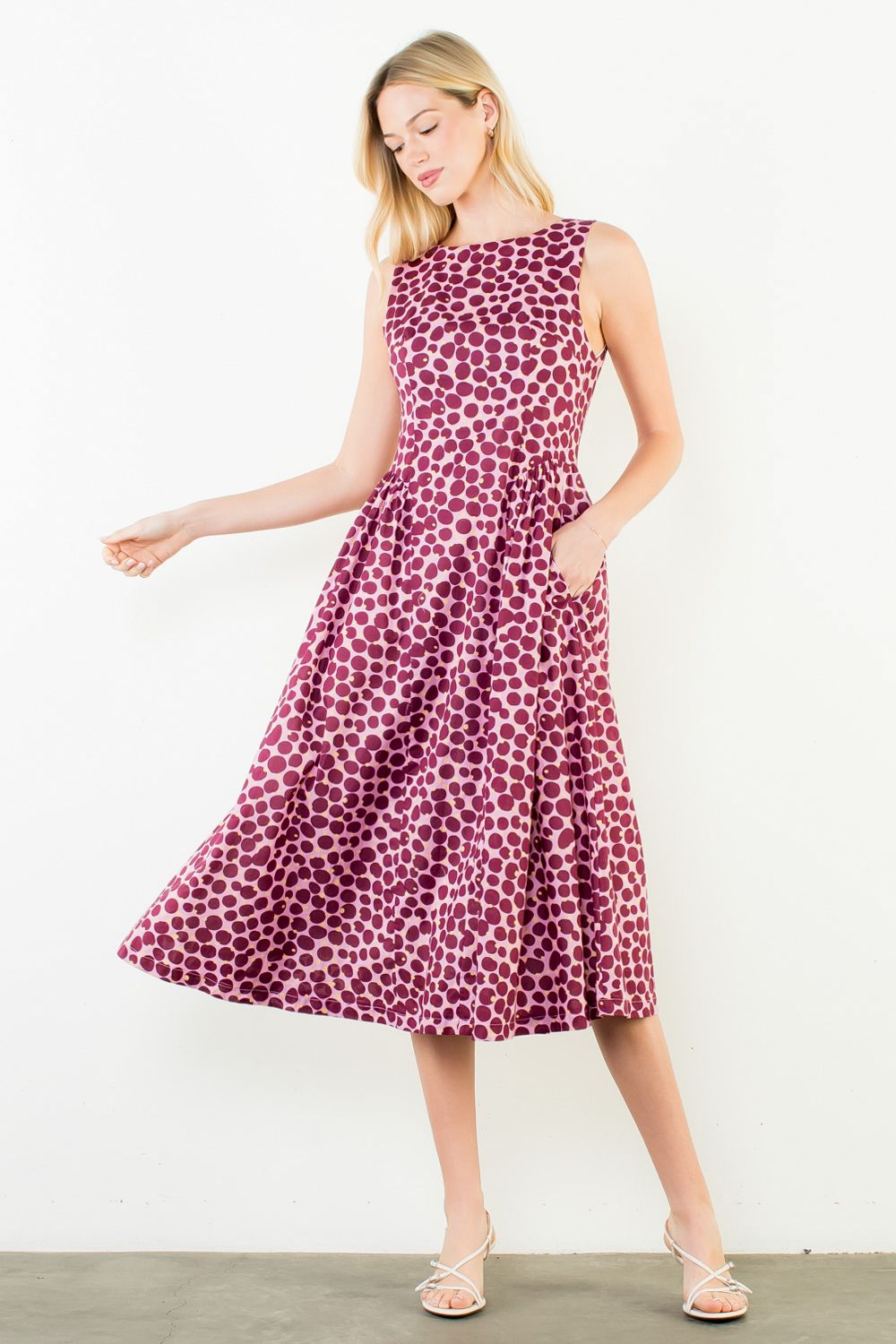 PINK POLKA DOT DRESS