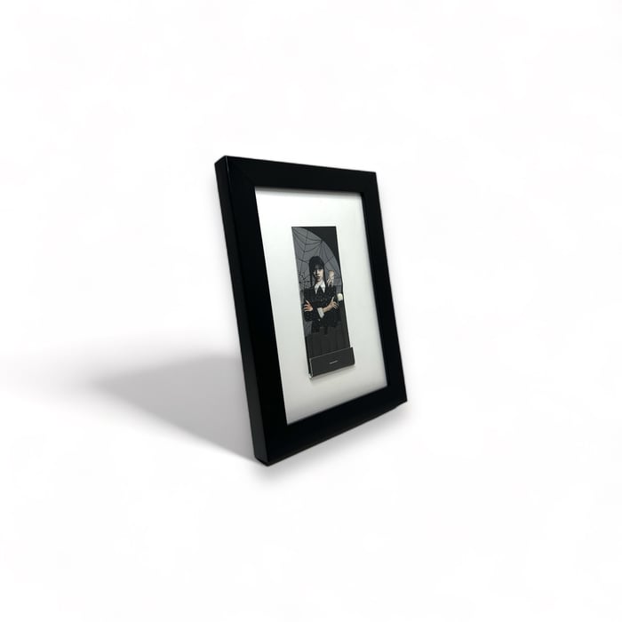 WEDNESDAY ADDAMS FRAMED MATCHBOOK