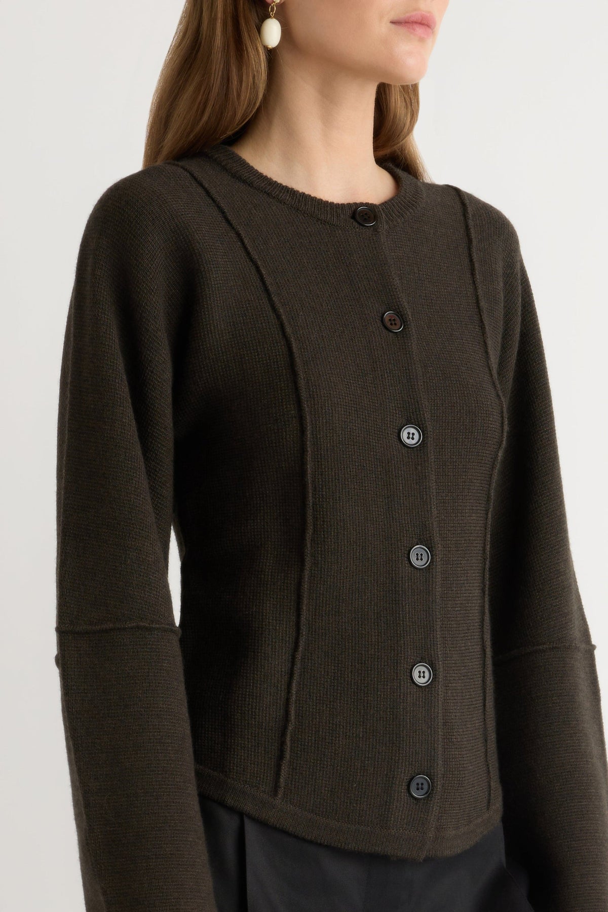 WREN EXPOSED SEAM CARDI