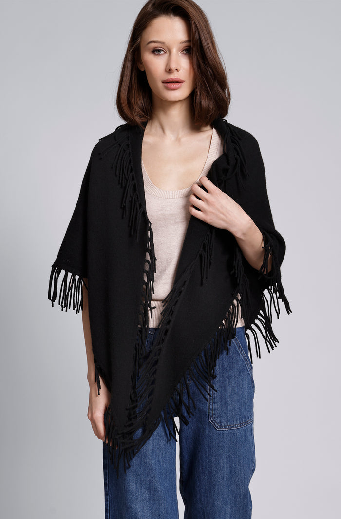 CASHMERE FRINGE SHAWL