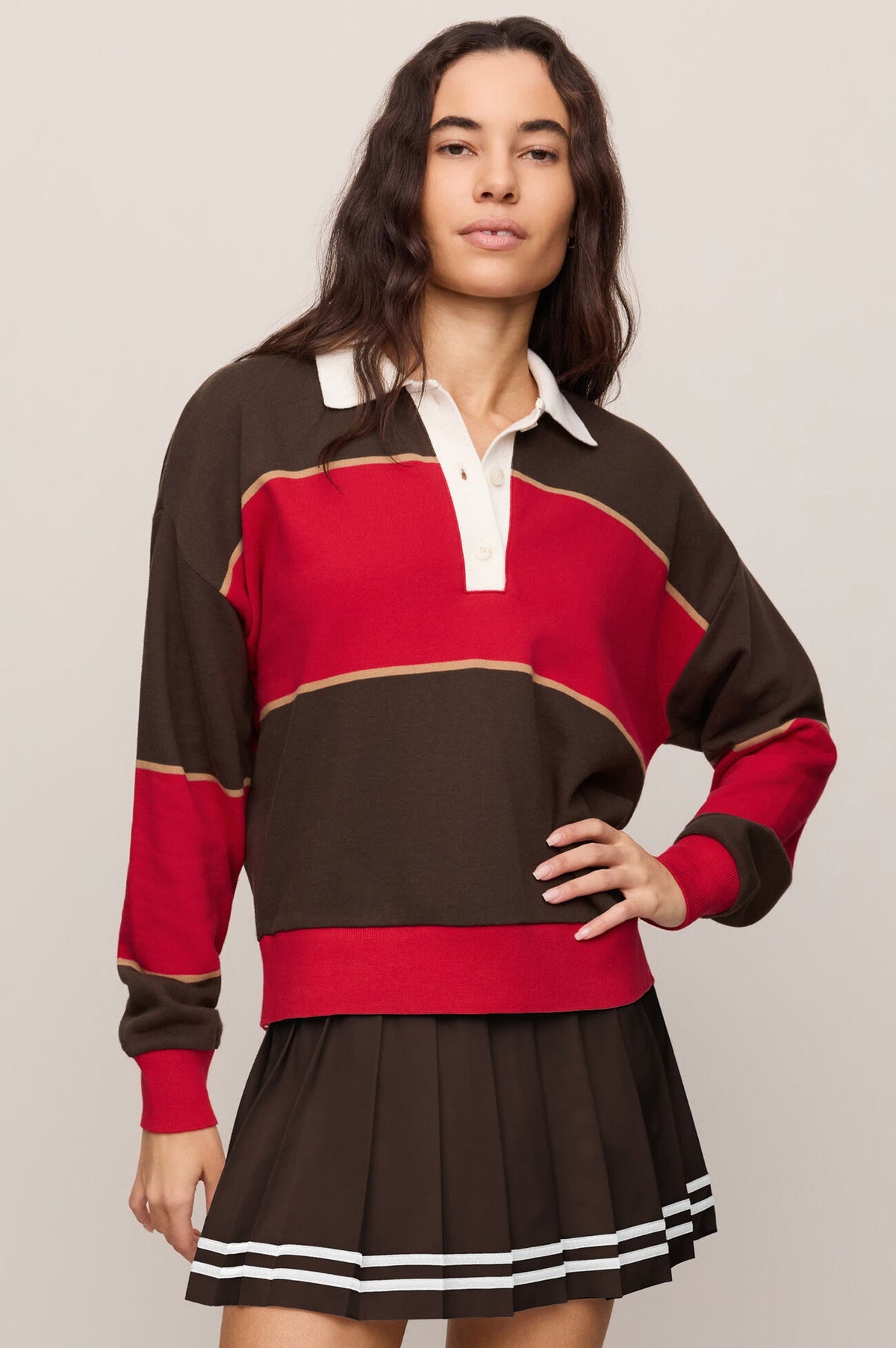 STUDY BREAK POLO SWEATSHIRT