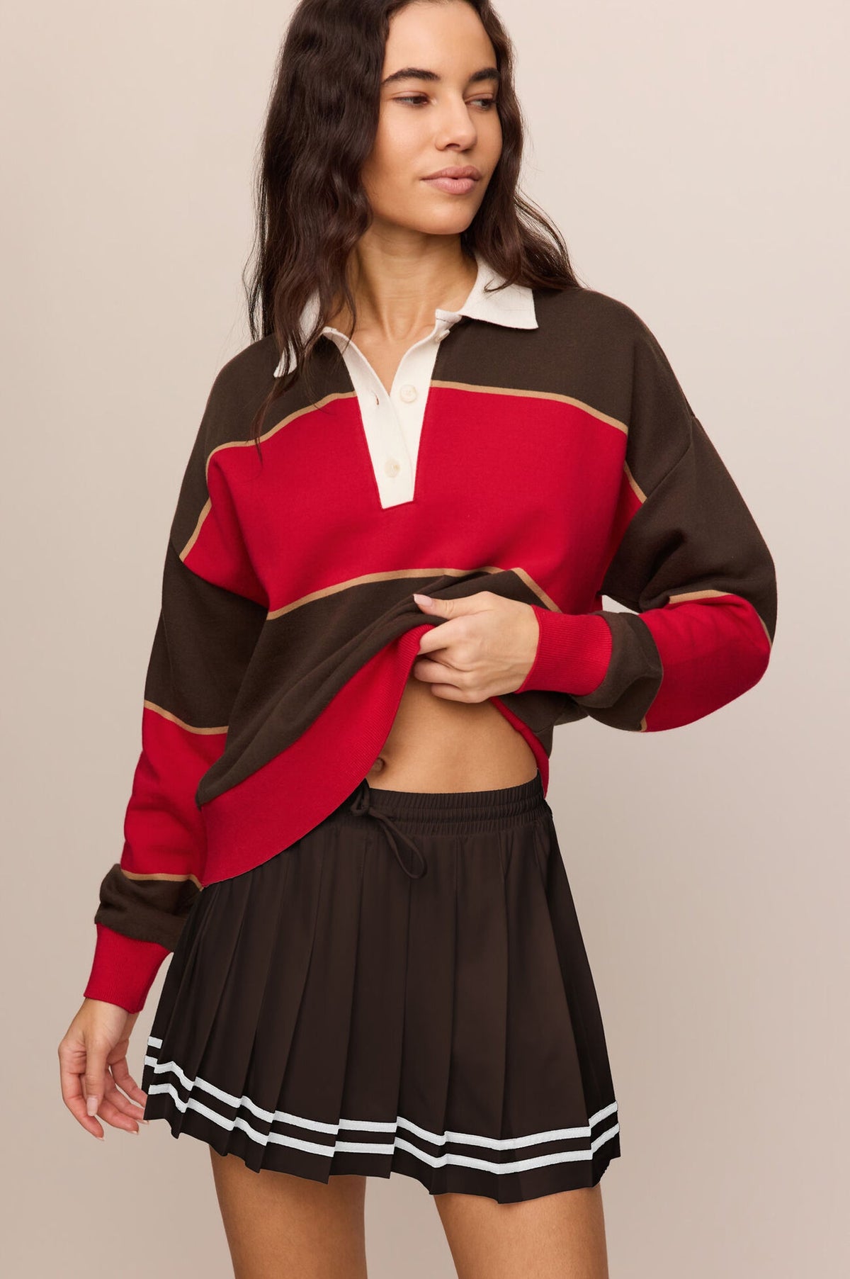 STUDY BREAK POLO SWEATSHIRT