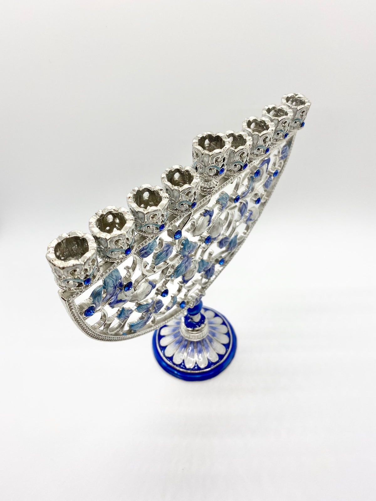 7" JEWELED BLUES MENORAH