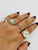 RUSTIC ANTLER SLICE WITH DIAMOND RING
