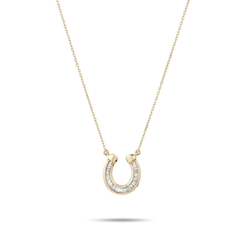 BAGUETTE HORSESHOE NECKLACE