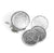 WHITE ORCHID 6 COASTER SET