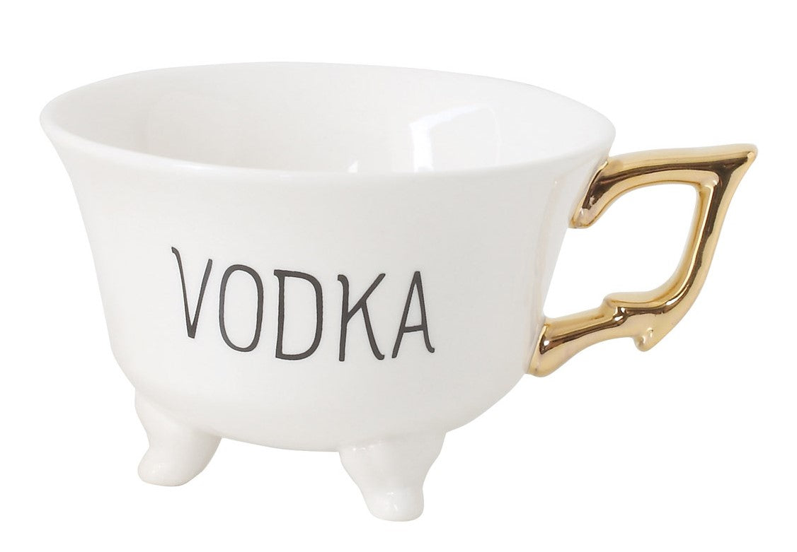 FOOTED BOOZE TEACUPS