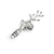 WHITE ORCHID WINE STOPPER