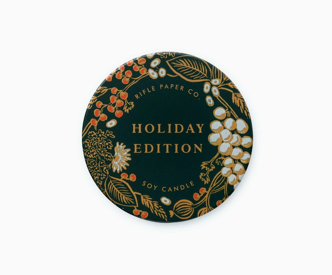 HOLIDAY CANDLE TIN