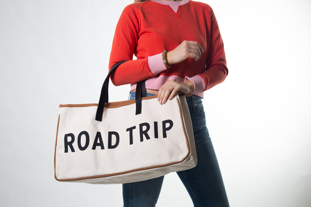 ROAD TRIP CANVAS TOTE